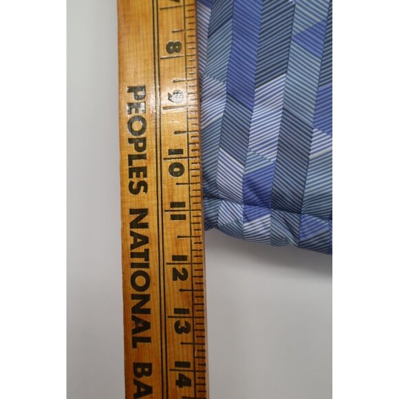 London Fog 24M Blue Geometric Pattern Toddler Snow Overalls Adjustable Straps - Picture 4 of 11